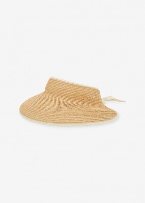 헬렌카민스키 여성 로고 미타 네추럴/샌드 바이저햇 HAT50220 Natural/Sand