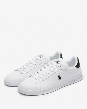 스크래치_폴로랄프로렌 남성 로고 화이트/블랙 스니커즈 809829824 005(139785)