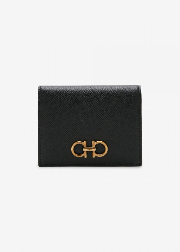 꼬르소밀라노,페라가모 여성 간치니 로고 블랙 반지갑 22D780 726512