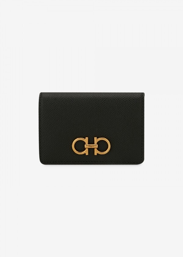 꼬르소밀라노,페라가모 여성 간치니 블랙 카드지갑 220371 755317