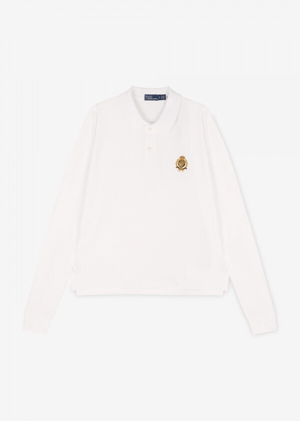 꼬르소밀라노,폴로랄프로렌 여성 로고 자수 화이트 긴팔티 211910162 001