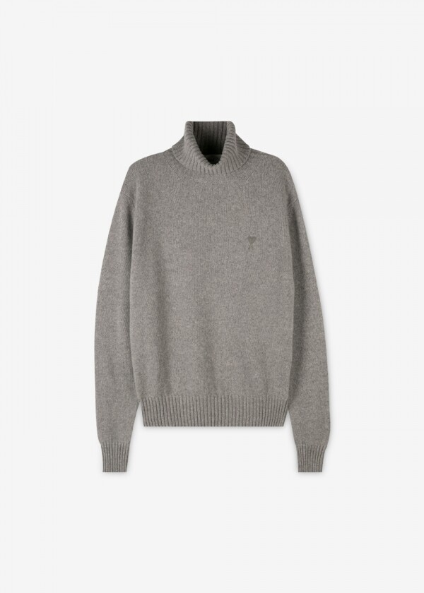 꼬르소밀라노,아미 남성 하트 로고 그레이 터틀넥 HKS407 005 055