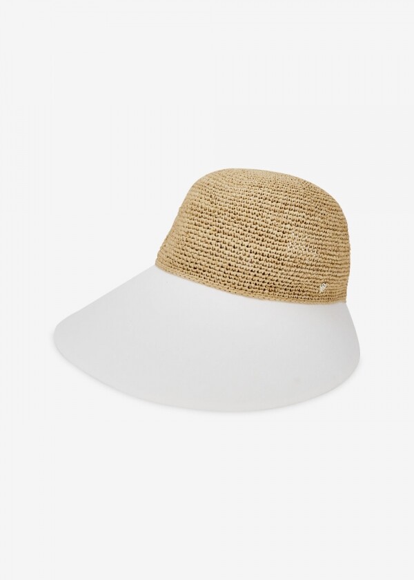 꼬르소밀라노,헬렌카민스키 여성 블레이즈 내추럴/오프화이트 바이저햇 HAT50530 Natural/Off White