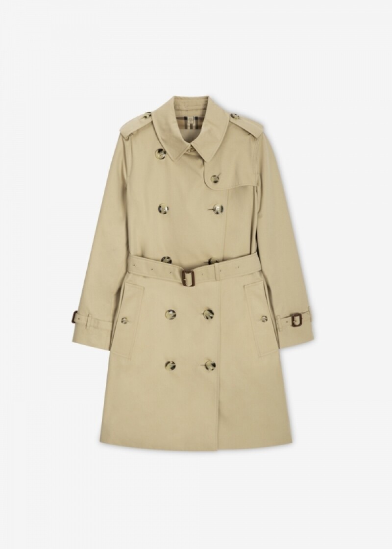 버버리 여성 케징턴 헤리티지 허니 트렌치코트 8079411
