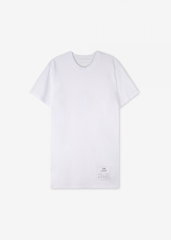 꼬르소밀라노,메종마르지엘라 남성 라벨 프린팅 화이트 반팔티 S50GC0644 S23911 100