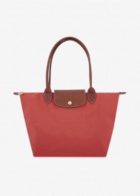 롱샴 여성 르 플리아쥬 미디엄 토마토 숄더백 2605 089 P94