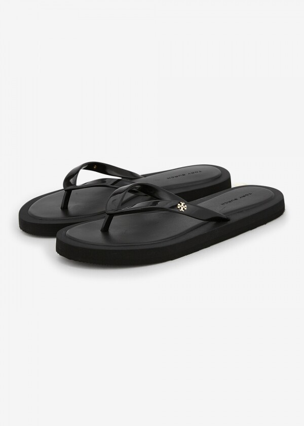 꼬르소밀라노,토리버치 여성 키라 패디드 플립플랍 블랙 슬리퍼 162307 013