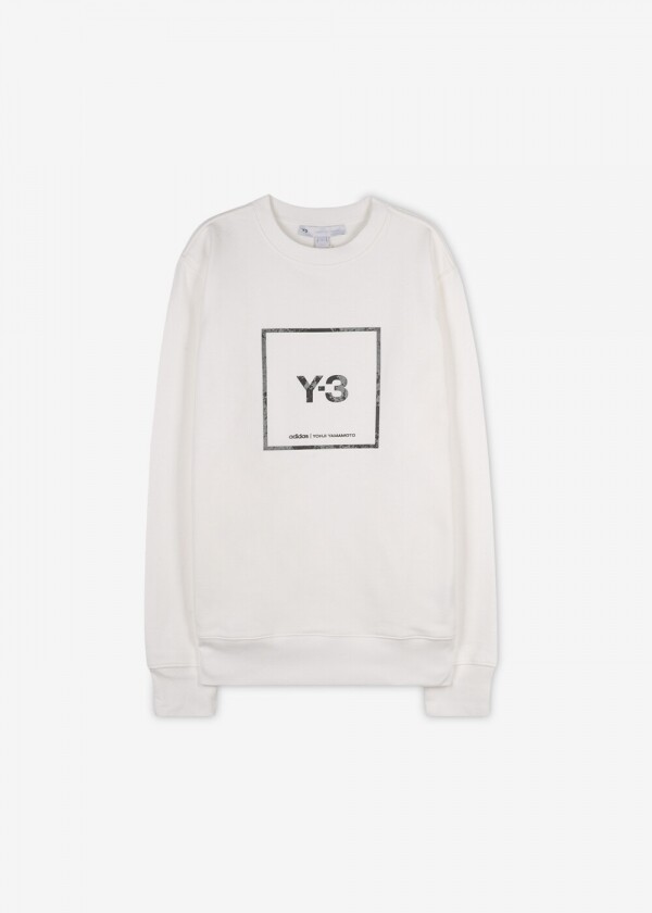 꼬르소밀라노,스크래치_Y-3 남성 스퀘어 로고 화이트 맨투맨 GV6058 WHITE(183277)