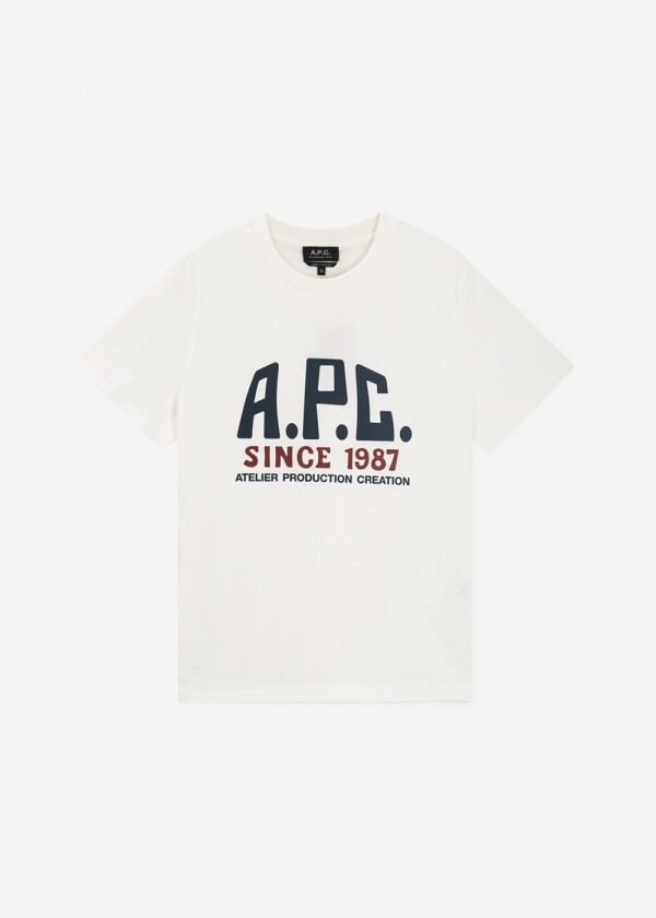 꼬르소밀라노,스크래치_아페쎄 공용 로고 화이트 반팔티 COHBU M26442 AAB(183612)