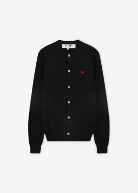 꼼데가르송 여성 하트 와펜 블랙 가디건 AX N079 051 1