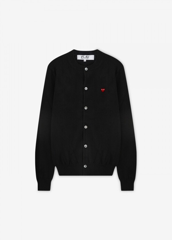 꼬르소밀라노,꼼데가르송 여성 하트 와펜 블랙 가디건 AX N079 051 1