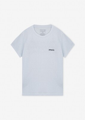 파타고니아 여성 P-6 로고 리스판서빌리티 화이트 반팔티 37567 WHI