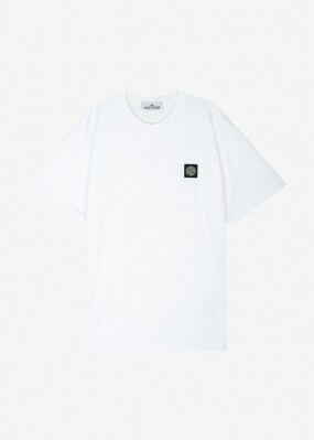 스크래치_스톤아일랜드 남성 로고 패치 화이트 반팔티 791524113 A0001(184525)