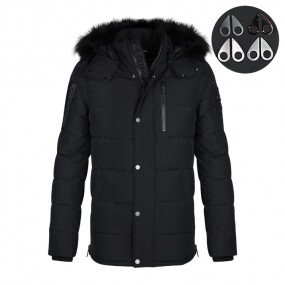 스크래치_무스너클 남성 로고 벨우즈 블랙 패딩 M30MJ171 291(082301)