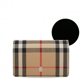 스크래치_버버리 여성 디태처블 스트랩 빈티지 체크 블랙 카드지갑 8016982(104890)