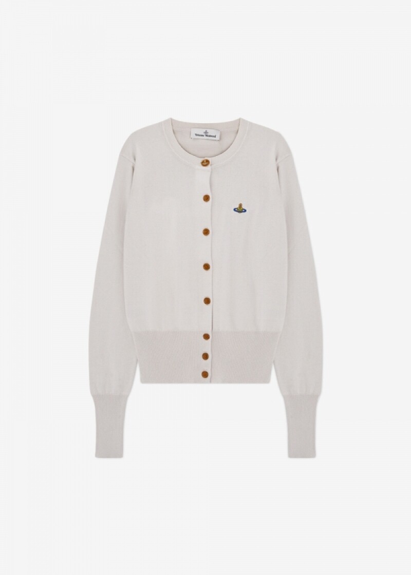 비비안웨스트우드 여성 베아 더스티 화이트 가디건 1803002P Y001V A402