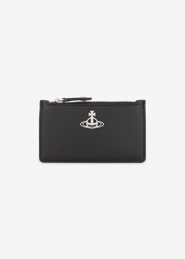 꼬르소밀라노,비비안웨스트우드 여성 ORB 로고 블랙 카드지갑 54020005W S000D N403