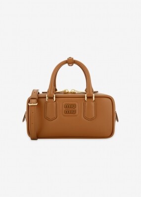 미우미우 여성 아르카디 코냑 토트백 5BB142 ACR3 F0046