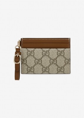 구찌 여성 GG 엠블럼 베이지/브라운 카드지갑 819121 FAD6L 9758