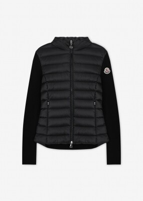 몽클레어 여성 트리콧 블랙 니트 패딩 K1093 9B00006 M1122 999