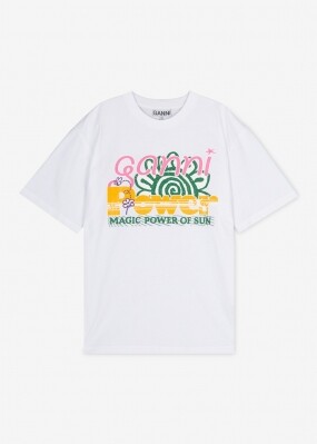 스크래치_가니 여성 그래픽 로고 브라이트 화이트 반팔티 T3790 151(184694)