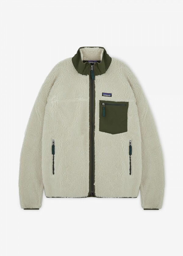 꼬르소밀라노,파타고니아 남성 클래식 레트로-X 다크 내추럴/바진 그린 자켓 23057 DNBA