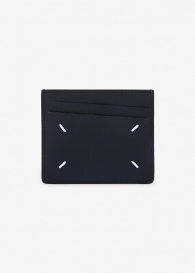 메종마르지엘라 공용 스티치 로고 투톤 블랙/브라운 카드지갑 S35UI0432 PS935 T2170