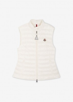 스크래치_몽클레어 여성 이젠스 로고 패치 화이트 패딩조끼 1A00067 597YF 034(185850)