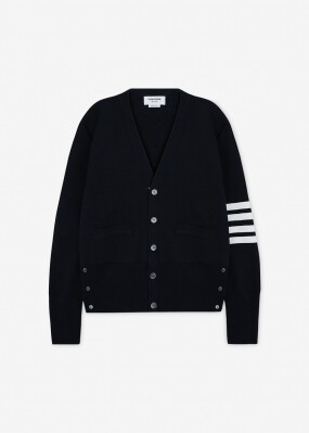 톰브라운 남성 사선 완장 네이비 가디건 MKC160A 00014 415