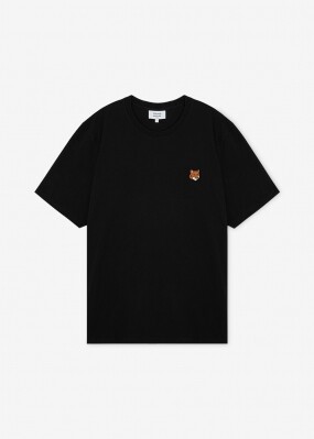 메종키츠네 남성 폭스 헤드 블랙 반팔티 PM00107KJ7026 BK