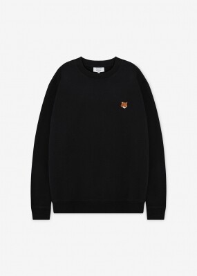 메종키츠네 남성 폭스 헤드 블랙 맨투맨 PM00303KM0340 BK