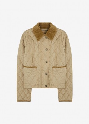 버버리 여성 올드햄 베이지 퀼팅자켓 8107466