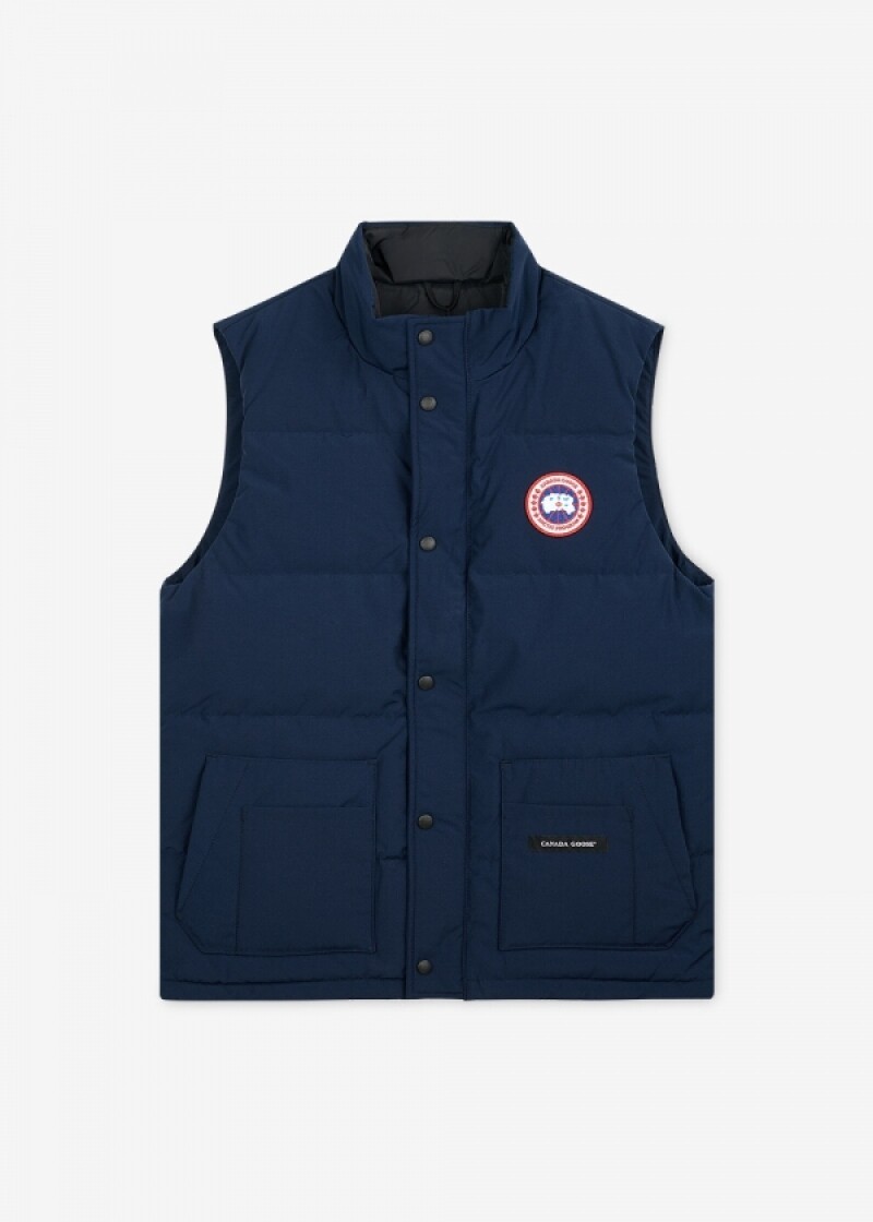 캐나다구스 남성 프리스타일 크루 아틀란틱 네이비 패딩조끼 4159M 9063