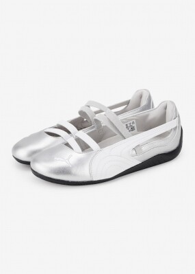 푸마 여성 스피드캣 발렛 메탈릭 실버/화이트 스니커즈 401581 01