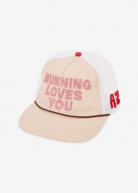 스크래치_알렉스조노 공용 RUNNING LOVES YOU 베이지 볼캡 AZ BF TRUCK RLYOG PINK(187284)
