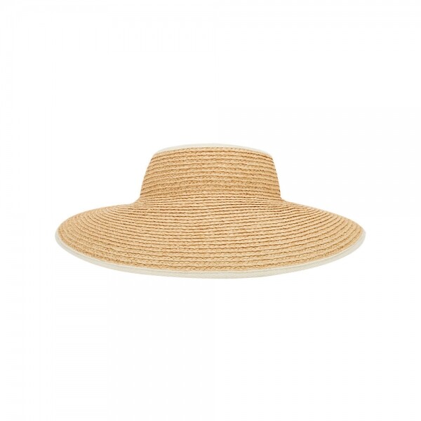 꼬르소밀라노,헬렌카민스키 여성 로고 미타 네추럴/샌드 바이저햇 HAT50220 Natural Sand