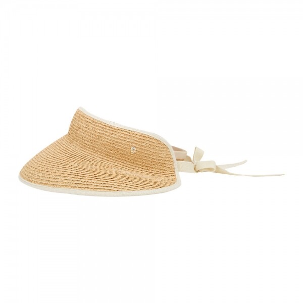 꼬르소밀라노,헬렌카민스키 여성 로고 미타 네추럴/샌드 바이저햇 HAT50220 Natural Sand