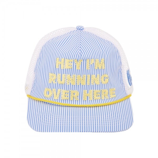 꼬르소밀라노,알렉스조노 공용 HEY IM RUNNING OVER HERE 블루 볼캡 AZ BF TRUCK BLUE STRIPE