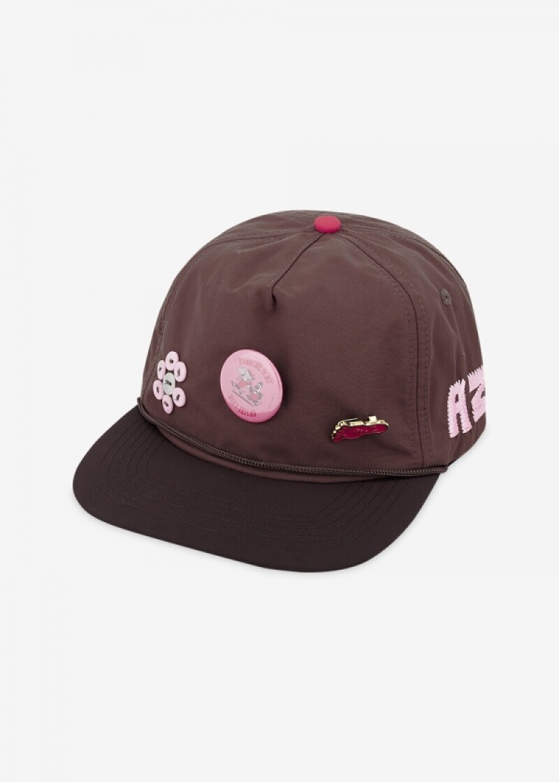 알렉스조노 공용 RUNNING IS MY BEST FRIEND 브라운 볼캡 AZ BF TRUCK BROWN PIN