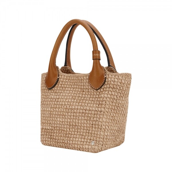 꼬르소밀라노,헬렌카민스키 여성 암파라 내추럴/코토 토트백 BAG51967 NATURAL COTTO