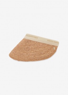 스크래치_헬렌카민스키 여성 비앙카 누가/내추럴 로고 바이저햇 HAT50265 Nougat Natural Logo(187712)
