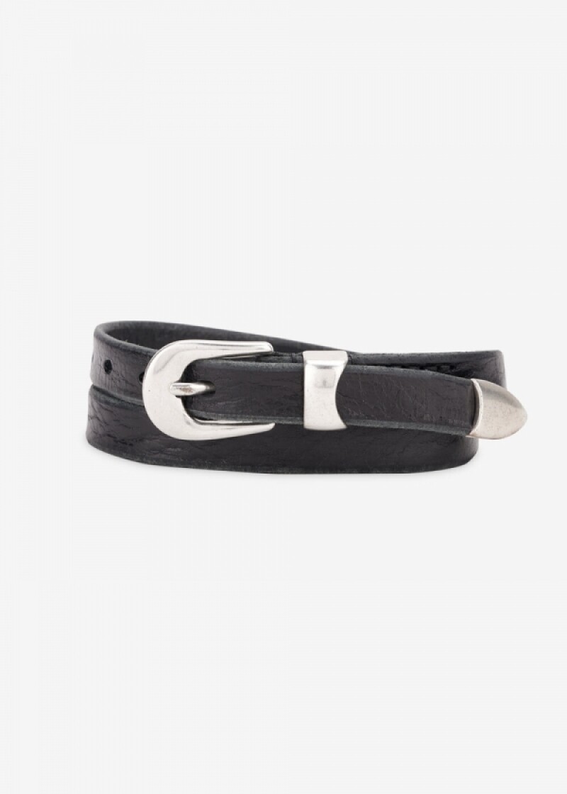 아워레가시 남성 2CM 블랙 벨트 A2208BBLA BLACK LEATHER