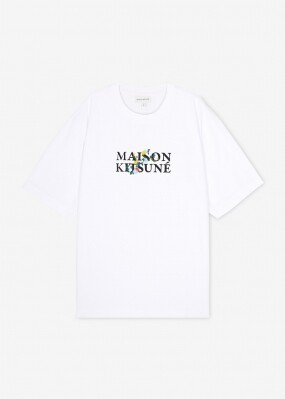 스크래치_메종키츠네 남성 로고 프린트 화이트 반팔티 LM00115KJ0119 P100(201049)